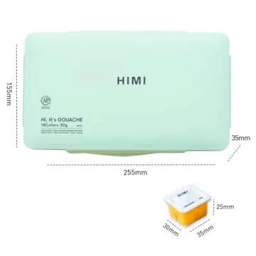 Miya Himi Gouache Paint Set - 18 Colors, Vibrant & Non-Toxic