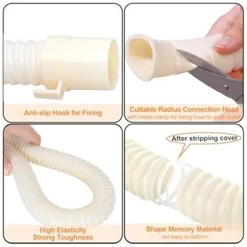 MyLifeUNIT Universal Washing Machine Drain Hose Extension Kit