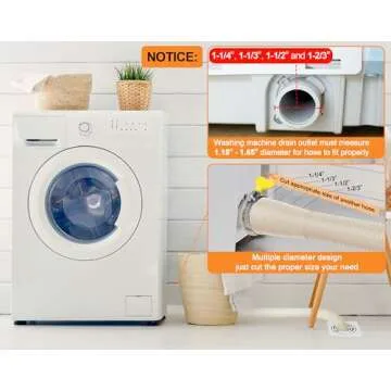 MyLifeUNIT Universal Washing Machine Drain Hose Extension Kit