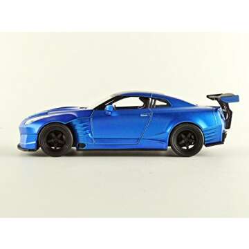 Jada Toys Fast & Furious 1:24 2009 Brian's Nissan GT-R R35 Ben Sopra Die-cast Car, Toys for Kids and...