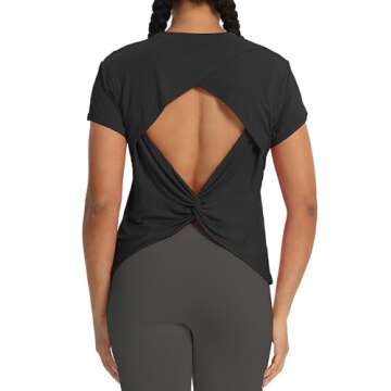 Bestisun Backless Workout Sports Tops Blending Style & Comfort