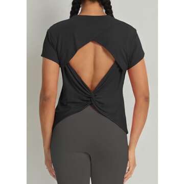 Bestisun Backless Workout Sports Tops Blending Style & Comfort