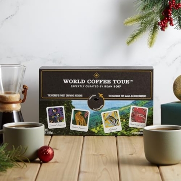 Bean Box World Coffee Tour | Specialty Coffee Gift Basket | Gourmet Coffee Gift Set | Coffee Gifts for Women and Men | Birthday Gifts for Her | Care Package | Whole Bean Coffee | 12 Piece Variety Set