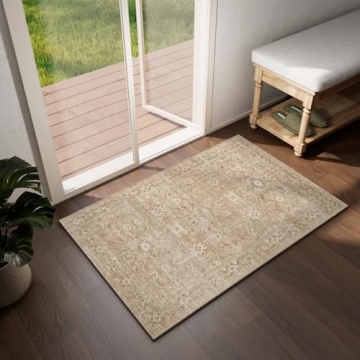 Boho Washable Door Mat 2'x3' Non Slip Stain Resistant