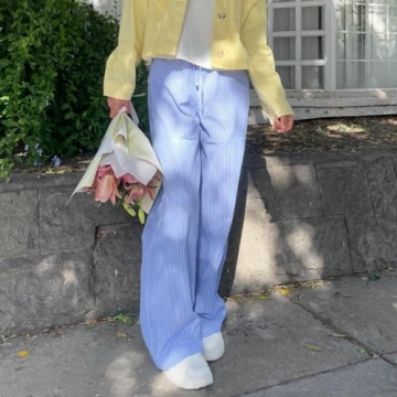 Stylish Y2k Striped Lounge Pants for Women