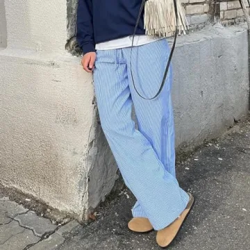 Stylish Y2k Striped Lounge Pants for Women