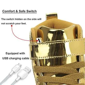 APTESOL LED Light Up Sneakers - Rechargeable Fun for All