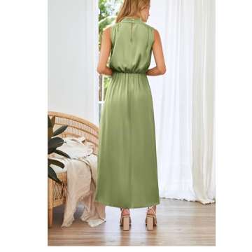 Elegant PRETTYGARDEN Satin Maxi Dress for All Occasions