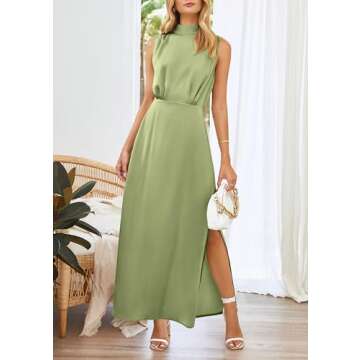 Elegant PRETTYGARDEN Satin Maxi Dress for All Occasions