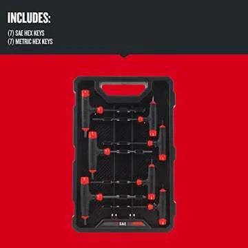 CRAFTSMAN Hex Key Set 14-Key T-Handle for Easy Access