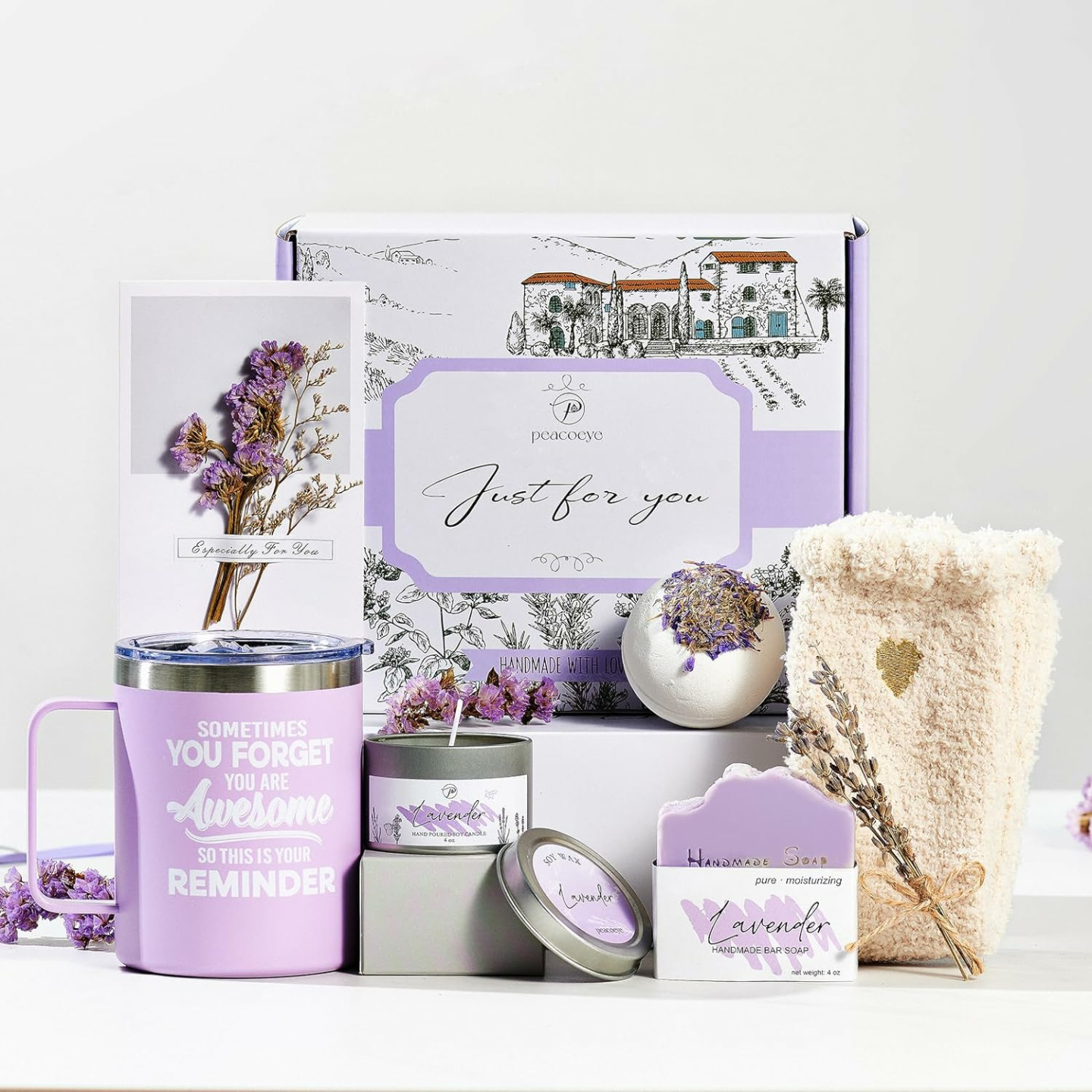 Lavender Spa Gift Basket - Perfect Personalized Gifts