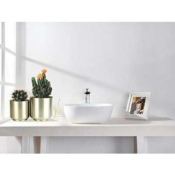 Vixdonos Brushed Gold Plated Plant Pots Indoor, 6/5.2 Inch Pack 2 Metal Planter Flower Pots with Drainage Hole (Champagne Gold)