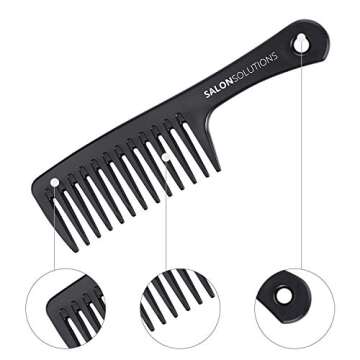 SALONSOLUTIONS Wide-Tooth Comb for Effortless Detangling
