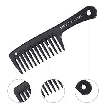 SALONSOLUTIONS Wide-Tooth Comb for Effortless Detangling