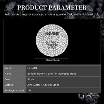 Bling Start Stop Button Cover for Mercedes-Benz Enhanced Style