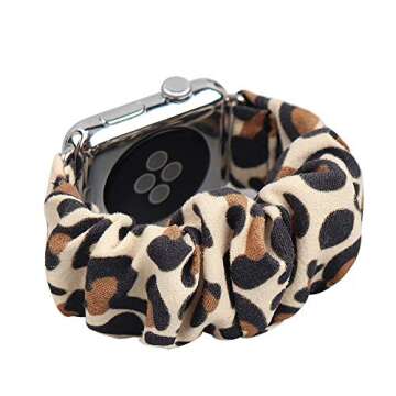 THOUSMOON Soft Scrunchie Watch Band for Apple Watch