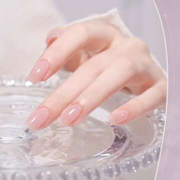 GAOY Jelly Green Gel Polish Set for Stylish Nail Art