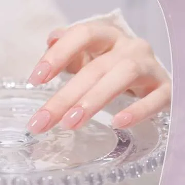 GAOY Jelly Green Gel Polish Set for Stylish Nail Art