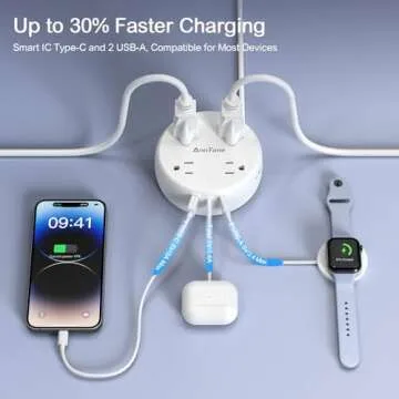 AnnTane Cruise Essentials Power Strip with USB Ports