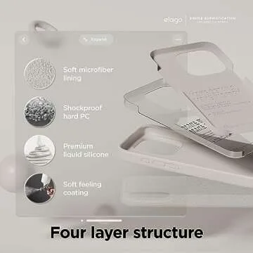 elago Liquid Silicone Case for iPhone 15 Pro Max Premium Protection