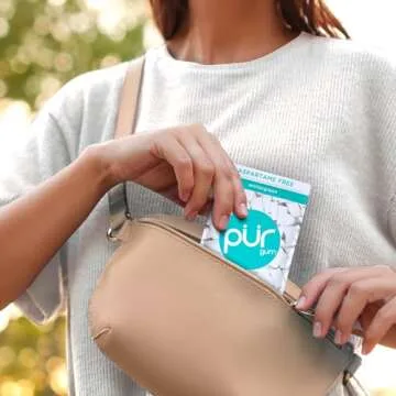 PUR Gum | Aspartame Free Chewing Gum | 100% Xylitol | Natural Wintergreen Flavored Gum, 55 Pieces (Pack of 6)