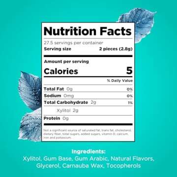 PUR Gum | Aspartame Free Chewing Gum | 100% Xylitol | Natural Wintergreen Flavored Gum, 55 Pieces (Pack of 6)