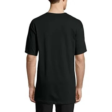 Hanes Beefy-T Men's Black Short Sleeve Shirts, 2-Pack