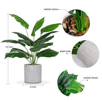 Buy JC Nateva 16" Tall Artificial Potted Plants Online