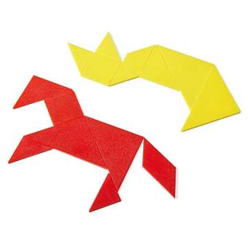 Small Plastic Tangrams - Creative Learning Set of 4