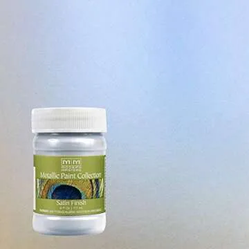 6 oz Modern Masters ME657 Flash Blue Metallic Paint Collection, Satin Water-Based Decorative Metalli...