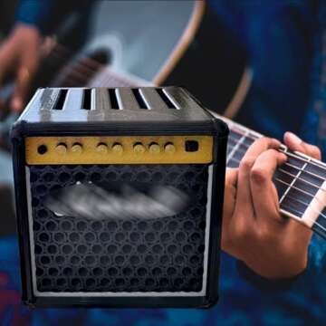 Mini Guitar Amp Pick Holder, Guitar Pick Holder Personalized, Guitar Pick Display Holder, 3D Printed Retro Guitar Amp Model Guitar Picks Holder Case, Stylish Organizer for Music Lover(for Marshall)