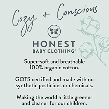 HonestBaby Organic Cotton Bodysuits for Infants 10-Pack