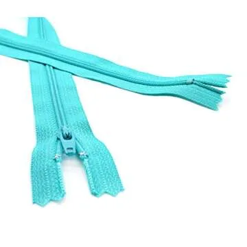 YKK 22 Inch ~ Assortment of Colors (25 Zippers) For Apparel, Bags, Sewing & Craft Projects+ Piece of Custom Zipperstop Ribbon-Made in USA