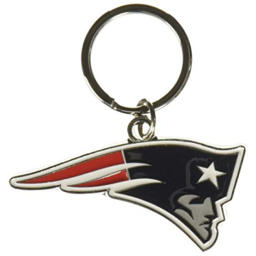 NFL New England Patriots Chrome & Enameled Key Chain - High Quality & Durable Design