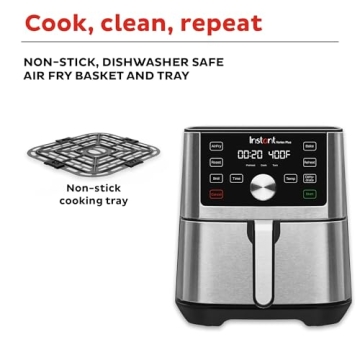Instant Vortex Plus Air Fryer with 6 Cooking Functions