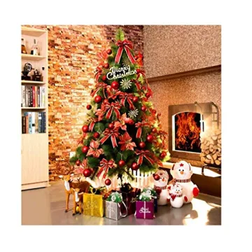 24 Red Christmas Ornaments for Tree and Party Decoration