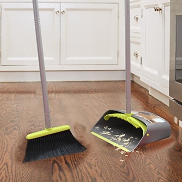 TreeLen Adjustable Broom Dustpan Set Efficient Cleaning