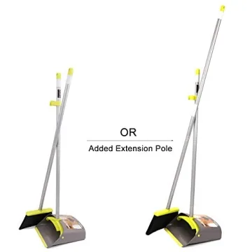 TreeLen Adjustable Broom Dustpan Set Efficient Cleaning
