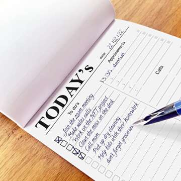 Hadigu To Do List Notepad (9"X6") Today's Daily Planner Notepad, To Do List Notebook, Work Planner, Task Planner, Things To Do Daily Notepad, Daily Organizer for To Do's Appointments Calls Notes