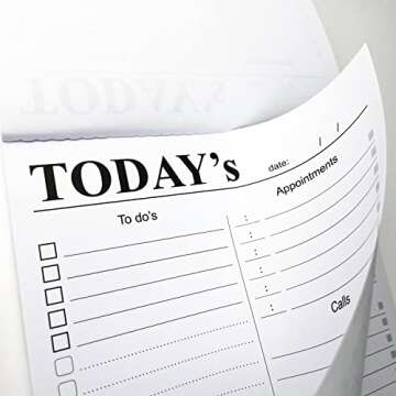 Hadigu To Do List Notepad (9"X6") Today's Daily Planner Notepad, To Do List Notebook, Work Planner, Task Planner, Things To Do Daily Notepad, Daily Organizer for To Do's Appointments Calls Notes