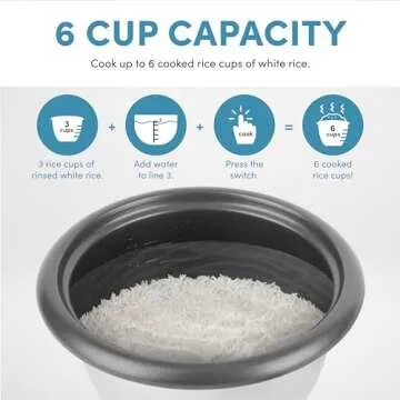 Compact Aroma Rice Cooker and Steamer for Perfect Cooking