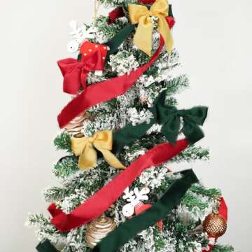 Keypan Christmas Tree Ribbon for Elegant Gift Wrapping
