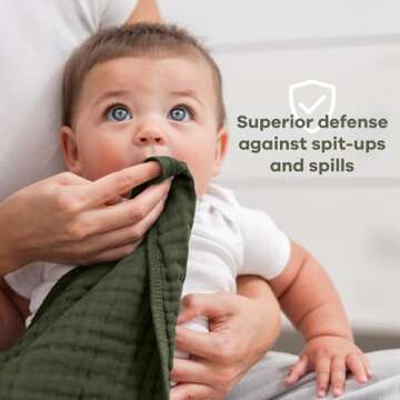 Comfy Cubs Muslin Burp Cloths Set for New Parents