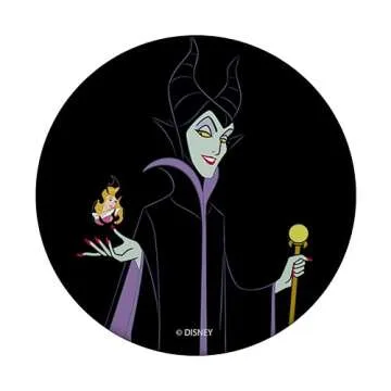 Disney Sleeping Beauty Maleficent With Staff & Aurora Flame PopSockets Standard PopGrip