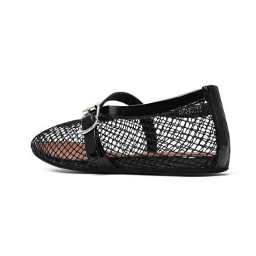 Vivianly Stylish Mesh Ballet Flats for Women | Size 8 | Comfy