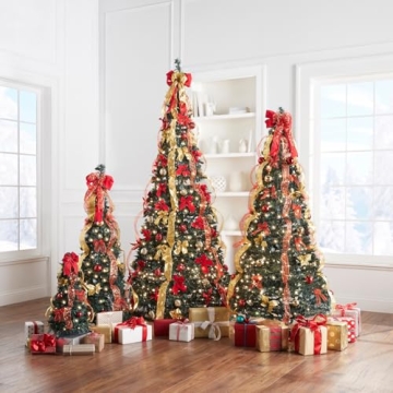 BrylaneHome 2' Pre-Lit Tabletop Christmas Tree Decor