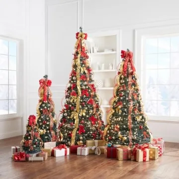 BrylaneHome 2' Pre-Lit Tabletop Christmas Tree Decor