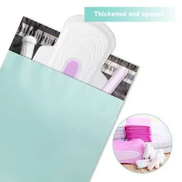 Hipruict Women Sanitary Disposal Bags, 100 Pcs Feminine Hygiene Disposal Bags, Self-Sealing, Privacy Protection, Disposal of Sanitary Napkins, Tampons, Incontinence Wipes Green