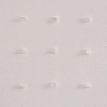 Urban Habitat Brooklyn Cotton Fabric Shower Curtain Jacquard Pom-Pom Machine Washable Shabby Chic Modern Home Bathroom Décor Bathtub Privacy Screen, 70" x 72", Ivory