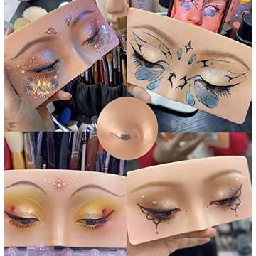 3D Makeup Practice Face for Artists and Students